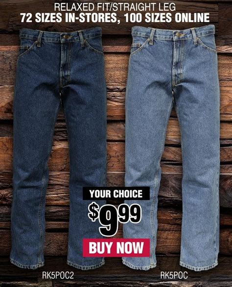 Wrangler Ladies Straight Leg Jeans - 09WTMS. . Rural king jeans